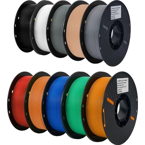 Filamento per stampante 3D, mix multicolore, materiale ecologico, PLA 10 kg, mix di colori (1/2)