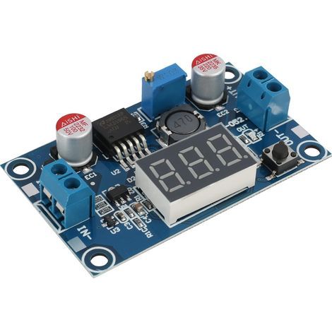 LM2596S Buck Module Convertisseur Abaisseur DC-DC de 4-40V à 3.3-24V avec Affichage LED, Module d'Alimentation Réglable pour Applications Électroniques (1/5)