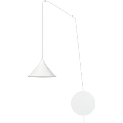 Suspension métal Emibig Abramo blanche Ø24 cm 1xE27 (1/4)