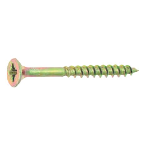 Vis à bois ULTIMA 6x130 mm Pozidrive Tête fraisée Acier zingué - boîte de 100 (1/2)