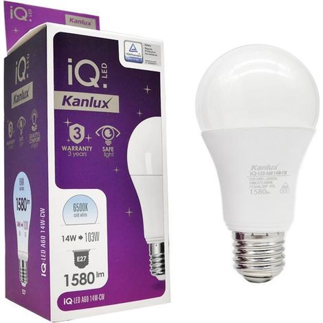 LAMPADINA LED IQ-LED A60 14W-WW - KANLUX                                                                 - Luce CALDA
