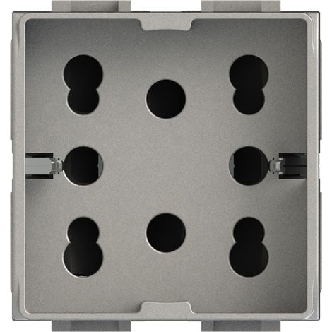 Modulo presa multistandard, 10A, 16A e schuko, serie P, tech, compatibile con serie BTicino Living Light - 4Box Side 4B.NT.H21 (1/5)