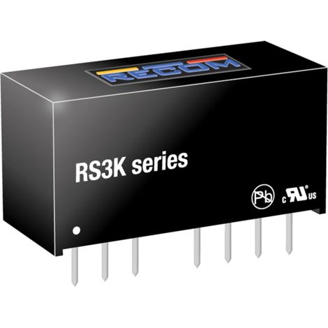 Convertitore dc-dc Recom rs3k-2412sz/h3 12V 0,25A regolato
