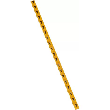 Legrand 038434 Duplix-Markierungsbuchstabe „Y“ gelb (600 Stück) – internationaler Farbcode (1/2)