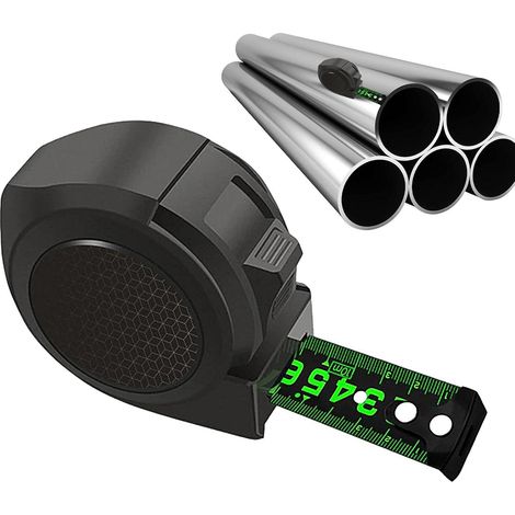 Metre ruban 7.5m,Mètre à ruban en acier fluorescent,Nouveaux Mètre ruban fluorescents autobloquants,Outils ruban à mesurer durables pour le bricolage ou le projet construction (1 pièces) (1/5)