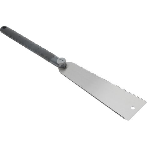 Scie japonaise à double tranchant, lame universelle pour menuiserie, manche TPR antidérapant, outil de tenonnage précis (1/5)
