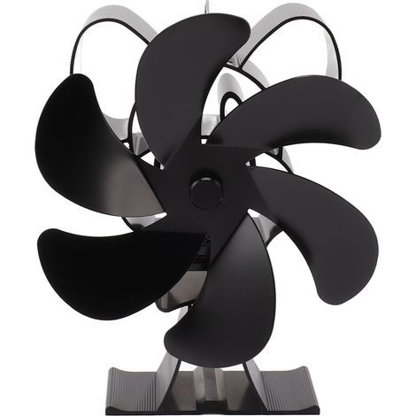 Le Ventilateur de Poêle à Bois à Faible Bruit en Alliage D'aluminium à 6 Pales Augmente L'air Chaud pour la Cuisinière à Gaz (1/5)