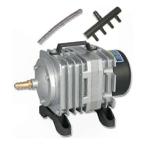 Pompe à air électromagnétique 18 W pour aquariums, débit d'oxygène de 38 L/min, compresseur compatible avec les prises américaines, pour aquariums et aquariophilie. (1/3)