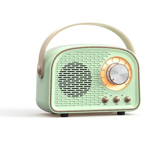 Altoparlante Bluetooth Retro Vintage Radio Wireless Stereo con Radio FM Design Vintage Bluetooth 5.0 per un suono cristallino (1/5)