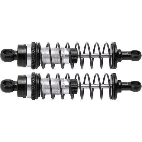 Stoßdämpfer aus Aluminiumlegierung für Vorder- und Hinterachse, Schwingungsdämpfer, RC-Teile für Latrax Teton 1/18, Schwarz (1/5)