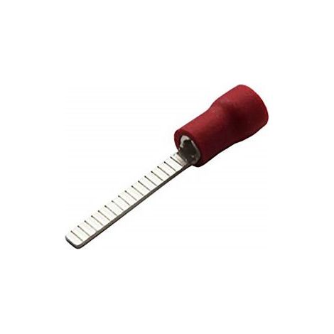Connecteur à broches à sertir Isolé MECATRACTION, série C, placage Etain, Dia. broche 3.6mm, Long. broche 21mm, Rouge