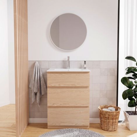 SORRENTO 60 cm Einzelwaschtischschrank auf Beinen (1/5)
