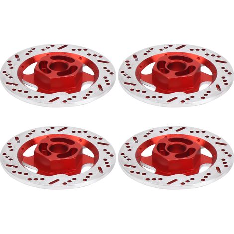 Stück CNC-gefräste Bremsscheiben aus Aluminiumlegierung, universell passend für 1:10 RC-Cars, Rot (1/5)