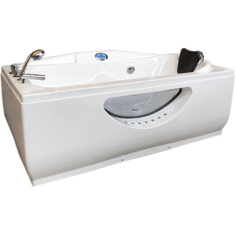 Baignoire Balnèo Blanche 170 X 90 cm 11 jets – Freesia (1/5)