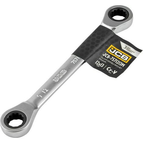 Llave de anillo doble con trinquete 12x13mm
