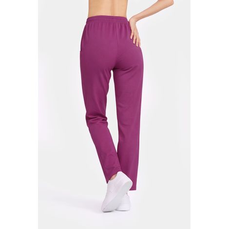 Pantaloni medici da donna, modello dritto, grigio cenere, taglia S (1/5)