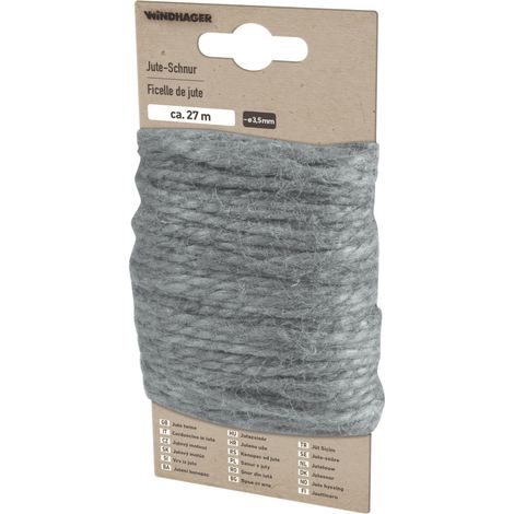 Windhager Jute-Schnur 27 m, grau Schutzvlies (1/2)