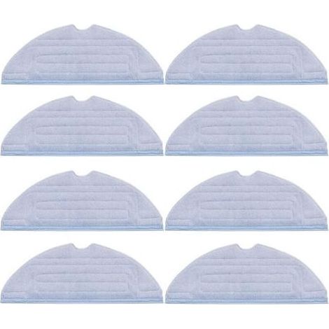 pair Lot de 8 chiffons de rechange pour accessoires Roborock S7 T7S T7S puls G10, en microfibre douce, lavables et réutilisables. (1/4)