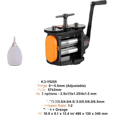 Macchina per la lavorazione di gioielli, strumento multifunzionale, regolabile con precisione, larghezza 57 mm, spessore 0-5,5 mm. (1/2)
