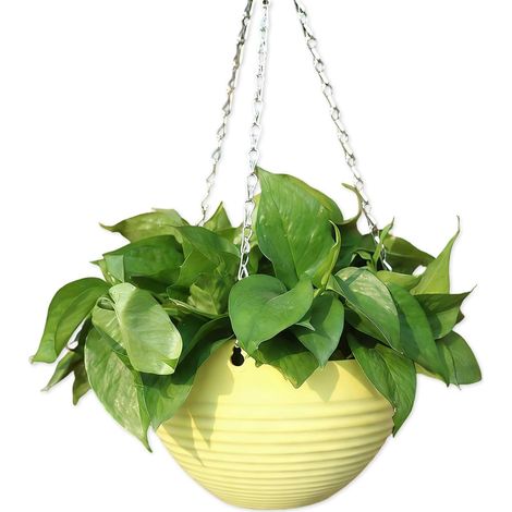 Pot de fleurs hydroponique en résine synthétique à suspendre au mur, panier pour le jardin (1/5)