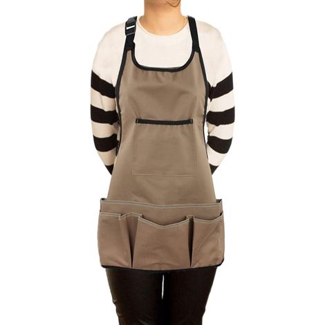 Tablier de jardin – 58x60 cm – 14 poches – Imperméable – Résistant – Unisexe – Jardinage et bricolage (1/5)