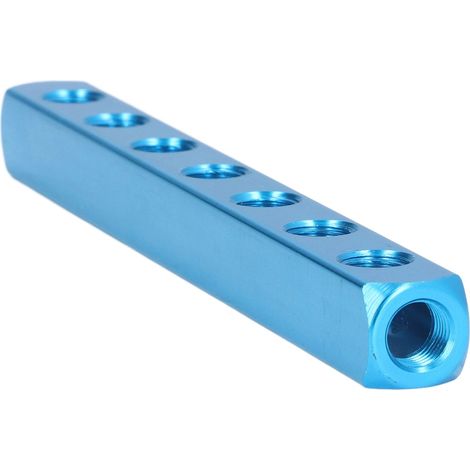 Collecteur pneumatique en aluminium, bloc de distribution d'air pour équipements d'automatisation AL-7