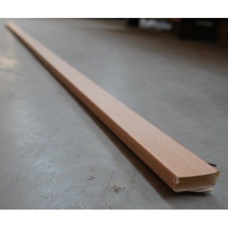 Moulure 40x16mm finition bois hêtre – Couvercle avec fixation adhésive – Vendu au mètre linéaire – Protec