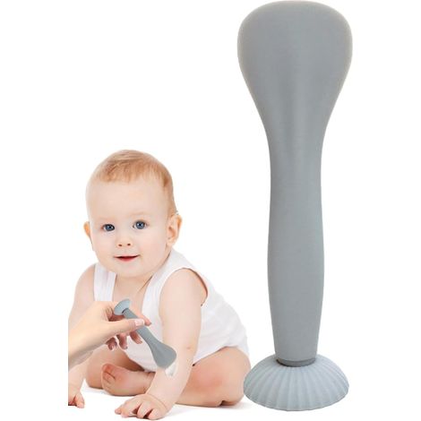 Spatule pour crème pour bébé Brosse en silicone pour crème à couches Spatule pour les fesses de bébé Brosse pour les fesses (1/5)