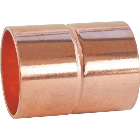 Manchon cuivre à souder - Pour tube cuivre Ø16 - Sachet 2 pièces