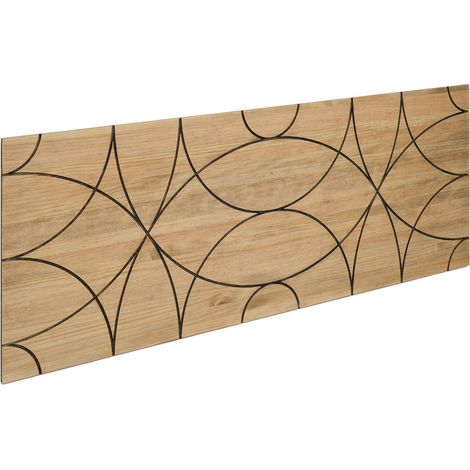 Cabecero Cama Círculos ECO 180x60cm en madera maciza de pino acabado vintage estilo industrial Box Furniture (1/5)