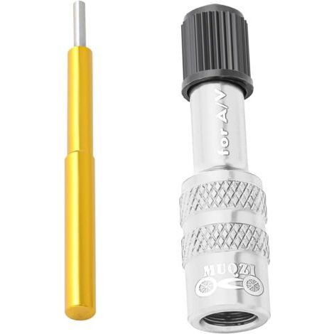 Adaptateur de valve de vélo pour valve de pneu de vélo, kit adaptateur pour appareils de gonflage et accessoires compatibles avec pompe standard ou compresseur d'air