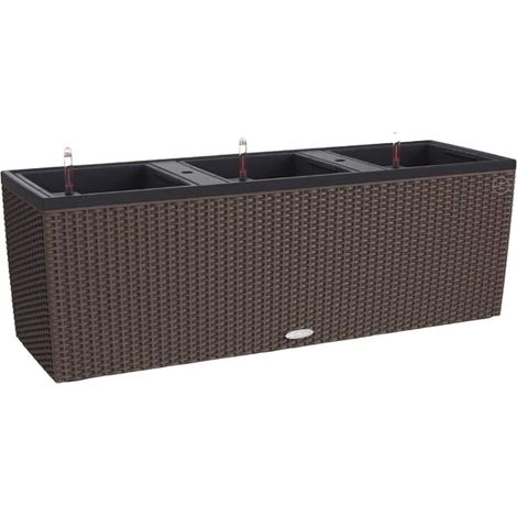 Jardinière Lechuza Trio Cottage 30 - Kit complet - Différent coloris Moka (1/5)