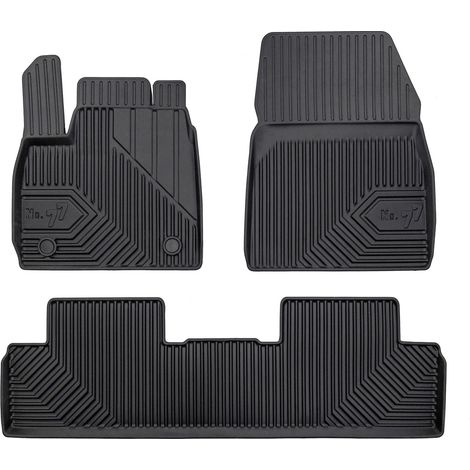 Tapis de Sol de Voiture No.77 pour Renault Megane E-Tech 2022-2025 TPE Noir 3Pcs (1/5)
