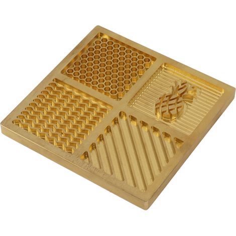 Vassoio per cubetti di ghiaccio in ottone, con sigillo quadrato personalizzato per barman specializzati in whisky, fai da te. (1/5)