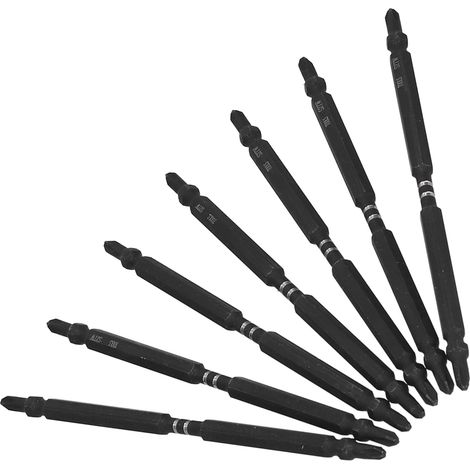 Set de 10 embouts tournevis cruciformes magnétiques double extrémité, queue hexagonale 1/4in PH2, outil à main (1/5)