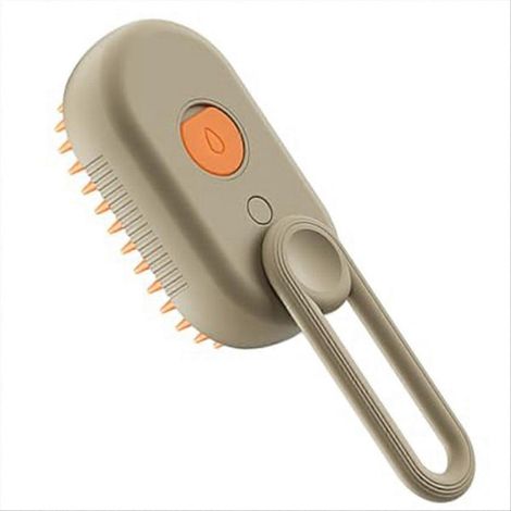 Brosse vapeur pour chat, brosse de massage pour chien, brosse pour animaux de compagnie, peignes de toilettage pour animaux, brosse de bain rechargeable pour animaux de compagnie avec eau et sel. (1/5)