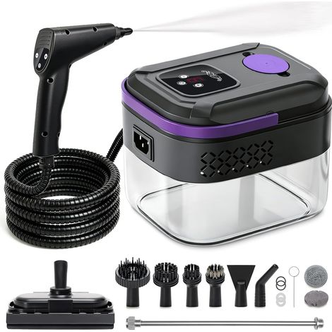 Nettoyeur vapeur maison&voiture, réservoir 1700ML, 6 niveaux, 16 accessoire (1/5)