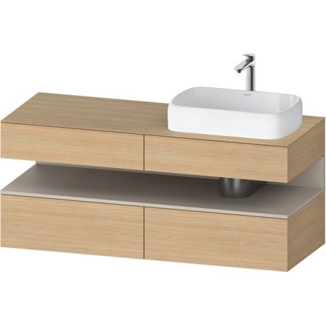Duravit Collection One Meuble sous-vasque sur console, 2 tiroirs,