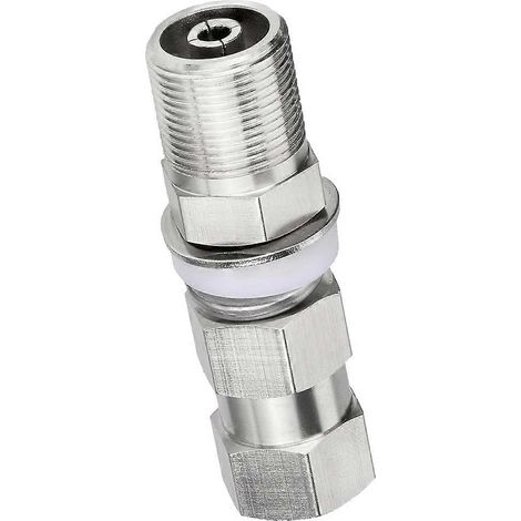 Adaptateur d'antenne radio SO239 vers goujon 3/8x24 pour antennes de radioamateur à filetage 3/8 x 24. (1/5)