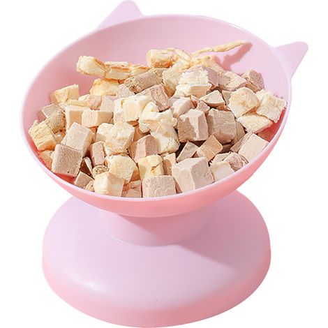 Grand bol pour chat, bouche Oblique surélevée, empêche les chutes, alimentation surélevée inclinée pour chats, chiens de petite et moyenne taille, violet (1/5)