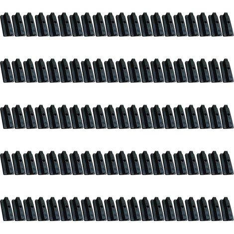 de 100 fixations robustes en plastique de 6 mm pour lames de
