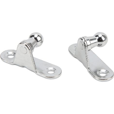 Support de fixation pour vérin à gaz 2 pièces, rotule 10mm, universel multi-usage, métal, pour capot et coffre (1/5)