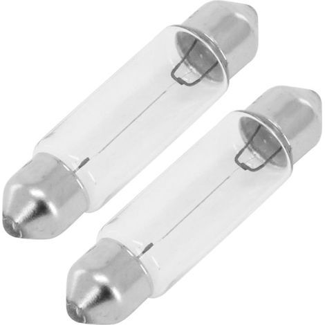 2er-Pack Soffittenlampen, 12 V, 10 W, SV8.5, 10 x 36 mm, für Auto, Motorrad, Roller (1/3)