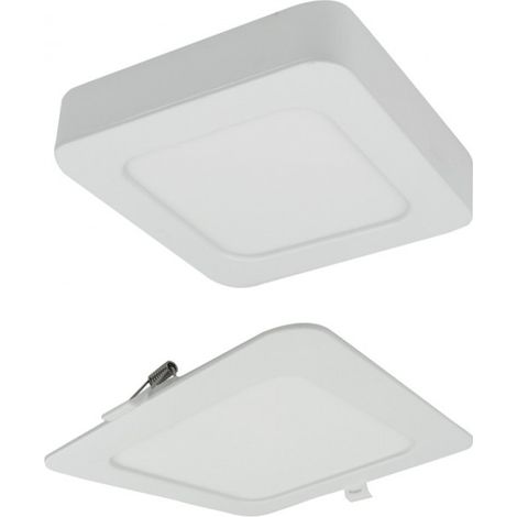 Downlight LED 12W carré CCT 2en1 IP20 blanc Ecolight (1/5)