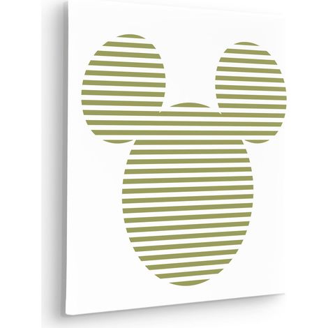 Tableau mural Mickey Horizontal Stripes 40x40 cm (1/5)