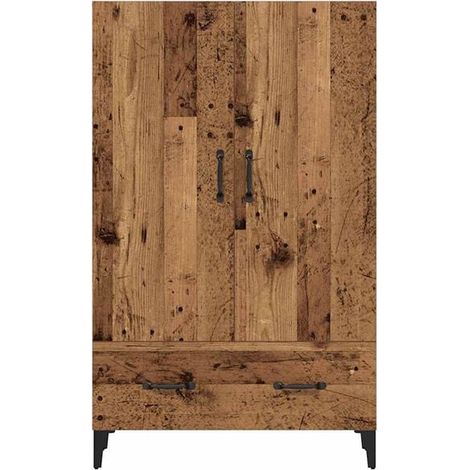 Buffet de Salle à Manger en Bois d'Ingénierie, Meuble de Rangement Haut 70x31x115 cm, Desserte de Cuisine Moderne avec Étagères pour Salon et Entrée (1/5)