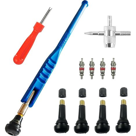 11 Pièces Valve Pneu Voiture-Demonte Valve Pneu Outil,Demonte Obus Valve, Outil de Démontage de Tige de Valve de Pneu pour Voiture,Accessoires pour Montage et Entretien de Pneus (1/5)