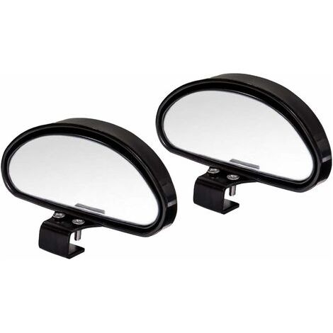 Espejo retrovisor para conducción supervisada, espejo de punto ciego, espejo retrovisor para conducción supervisada para todos los vehículos - Espejo convexo de ángulo ajustable (2 piezas - A)