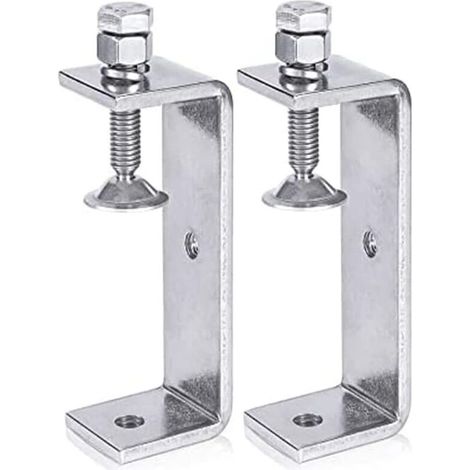 2Pcs Serre Joints C 100MM, Pince C Acier Inoxydable, Pince en C Pince à Bois avec Larges Ouvertures de Mâchoire pour Soudage Charpentier Montage Domestique, l'Ébénisterie