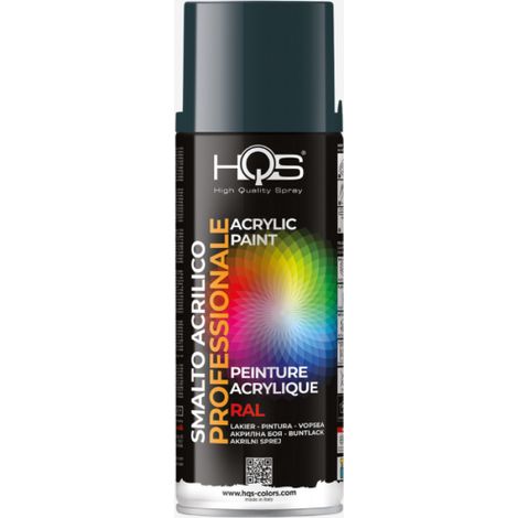 Peinture acrylique en aérosol RAL 7016 Mat 400 ml HQS - Style Anthracite Brut (1/2)